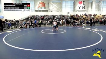 110 lbs Champ. Round 1 - Reece Moore, Webster Thomas Wrestling Club vs Jaxson Polhamus, SV Saber Den Wrestling