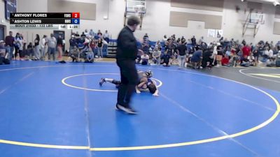 132 lbs Semis - Anthony Flores, Fighting Squirrels Wrestling Club vs Ashton Lewis, Middleton Wrestling Club