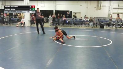 90 lbs Consi Of 8 #1 - Ryder Ascherl, PA vs Ryder Ream, PA