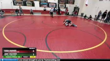 111 Girls Round 5 - Hana Banner, Chatfield Wrestling Club vs Abby Wilfong, Cry Wolf Wrestling