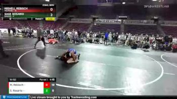 W-152 lbs 4th Wrestleback (16 Team) - Mishell Rebisch, Michigan vs Sage Rosario, Kansas