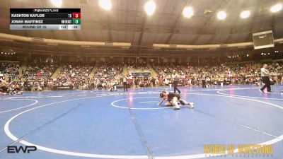 49 lbs Round Of 32 - Kashton Kaylor, Team Aggression vs Jonah Martinez, NM Beast