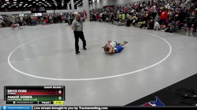 88 lbs Champ. Round 1 - Parker Gerber, CrassTrained: Weigh In Club vs Bryce Fiore, Florida