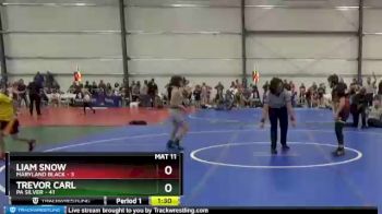 88 lbs Round 4 - Trevor Carl, PA Silver vs Liam Snow, Maryland BLACK