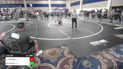 113 lbs Consi Of 8 #2 - Zack Samano, Chino WC vs Max Murillo, Rough House WC