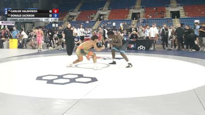 157 lbs Cons. Sub-quarters - Carlos Valdiviezo, California vs Donald Jackson, Kansas