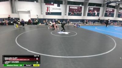 285 lbs 2nd Place Match - Lenny Hauser, Texas vs Dallen Clift, West Texas Grapplers Wrestling Club