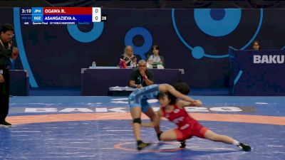 53 kg 1/4 Final - Rion Ogawa, Japan vs Aidemi Asangazieva, Kyrgyzstan