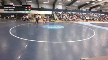 133 lbs Cons. Round 2 - Kevin Sevigny, Springfield College vs Zach Owens, Gettysburg