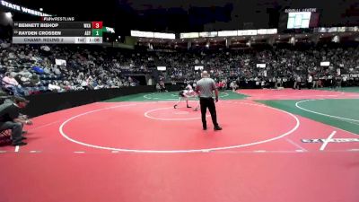 90 lbs Champ. Round 2 - Rayden Crossen, ASY3 vs Bennett Bishop, WKA2