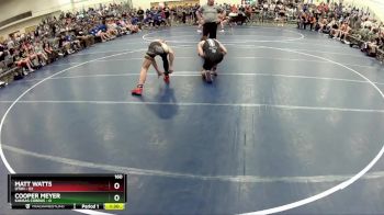 160 lbs Round 2 (6 Team) - Matt Watts, Utah vs Cooper Meyer, Kansas Cobras