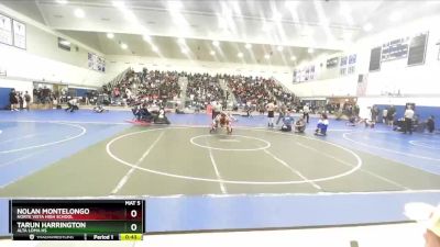 120 lbs Cons. Semi - Nolan Montelongo, Norte Vista High School vs Tarun Harrington, Alta Loma HS