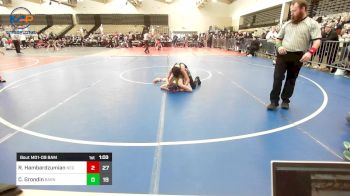 97 lbs Rr Rnd 2 - Robert Hambardzumian, New England Gold vs Calvin Grondin, Smittys Barn