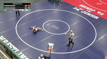 82 lbs Round Of 32 - Paeton Miller, Abington Heights vs Cayden Houck, Laurel