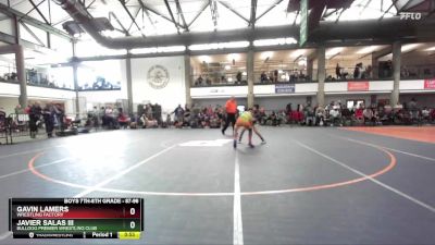 87-96 lbs Cons. Round 3 - Javier Salas Iii, Bulldog Premier Wrestling Club vs Gavin Lamers, Wrestling Factory