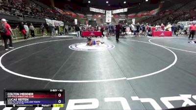 92 lbs Champ. Round 1 - Colton Meixner, USA Gold Wrestling Club vs Lucas Reiten, Wan-Tu-Wazuri Oakland Youth Wrestling Club