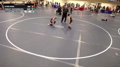 12U GIRLS - 69 lbs Cons. Round 2 - McKinley Schmitz, Monticello Wrestling Club vs Zoey Marstein, Princeton Wrestling