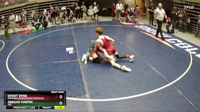 81-87 lbs Champ. Round 2 - Wyatt Byrd, Wyoming Underground Wrestling vs Deegan Martin, JWC