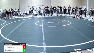 144 lbs Semifinal - Madden Martinez, Red Wave WC vs Kameryn Newton, Cvbjj