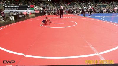 46 lbs 2nd Place - Rodrick Waitkus, Team Tulsa Wrestling Club vs Cru Mantanona, MANTANONA-TC