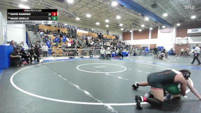 190 lbs Cons. Round 2 - Wade Drello, Thousand Oaks vs David Ramirez, Sierra Vista