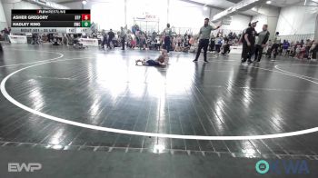 35 lbs Round Of 16 - Asher Gregory, Tulsa Blue T Panthers vs Hadley King, Bartlesville Wrestling Club