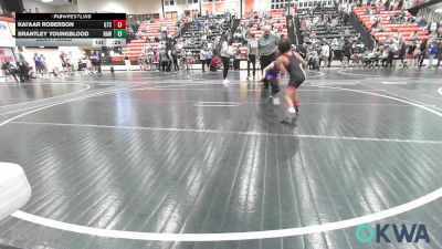 55 lbs Semifinal - Kai'Aar Roberson, Grove Takedown Club vs Brantley Youngblood, Raw Wrestling Club