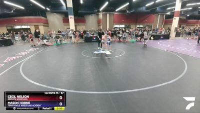 67 lbs Round 2 - Cecil Nelson, ReZults Wrestling vs Mason Horne, Texas Eagle Wrestling Academy