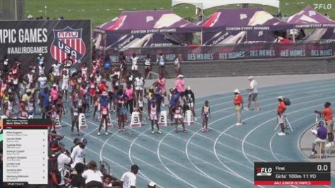 2026 AAU Junior Olympic Games - Youth Girls' 100m, Finals 1 - Age 11
