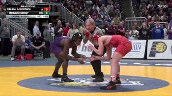 150 lbs Champ. Round 1 - Marlone Kirksy, Merrillville vs Brason Schortgen, Adams Central