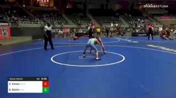 100 lbs Consolation - Garon Kaiser, OK Wrestling Academy vs Brayden Boots, Pinnacle