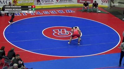 192 lbs Quarterfinal - Logan Radabaugh, Cumberland Valley vs Maddox Reynolds, Albert Gallatin