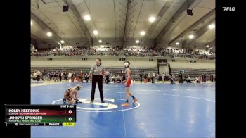 70-80 lbs Round 1 - Kolby Heerdink, Clinton Youth Wrestling Club vs Jamisyn Springer, Kirksville Wrestling Club