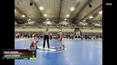 70-80 lbs Round 1 - Kolby Heerdink, Clinton Youth Wrestling Club vs Jamisyn Springer, Kirksville Wrestling Club