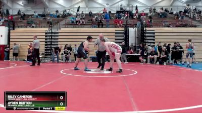 285 lbs Champ. Round 1 - Ayden Burton, Franklin Wrestling Club vs Riley Cameron, Trojan Wrestling Academy