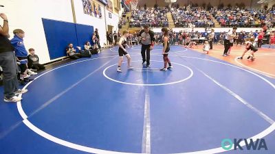 90 lbs Consi Of 8 #2 - Jax Rogers, Verdigris Youth Wrestling vs Jamison Hughes, R.A.W.