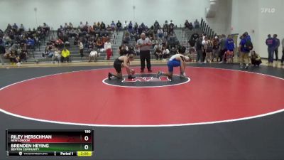 190 lbs Round 2 - Brenden Heying, Benton Community vs Riley Merschman, New London