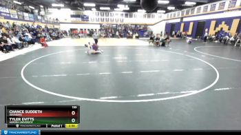 133 lbs Champ. Round 2 - Tyler Evitts, Aurora Universtiy vs Chance Suddeth, Augsburg
