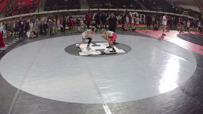 92 lbs Cons. Quarters - Zaxon Paul, Idaho vs Chasson Bail, Idaho