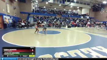 100lbs Cons. Round 6 - Jocelyn Navarro, Centralia (Girls) vs Emma Bowers, Orting (Girls)