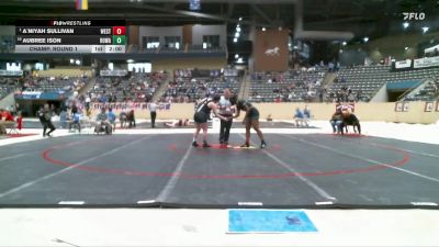 185 lbs Champ. Round 1 - A`Niyah Sullivan, Western vs Aubree Ison, Rowan County