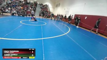 120 lbs Cons. Round 1 - Cinch Thompson, Campbell County vs Caiden Daniels, Cheyenne East