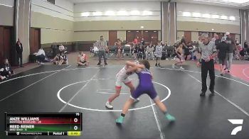 75 lbs Round 4 (6 Team) - Anze Williams, Backyard Brawlers vs Reed Reiner, Ohio Gold