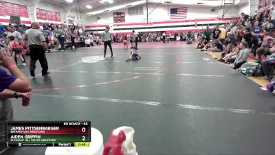 65 lbs Cons. Round 1 - James Pittsenbarger, Bethany USA Wrestling vs Aiden Griffin, Pleasant Hill Youth Wrestling