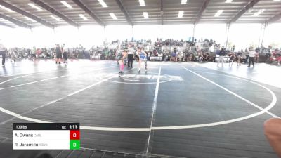 109 lbs Rr Rnd 2 - Aubrey Owens, Carlsbad Cavemen vs Reagan Jaramillo, Round Valley High School