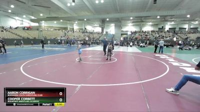 60 lbs Quarterfinal - Aaron Corrigan, Buckhorn Youth Wrestling Club vs Cooper Corbett, Rountree Wrestling Academy