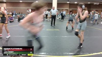 100 lbs Semis & 1st Wrestleback (8 Team) - Gunnar Strobl, Untouchables Purple vs Blaine Barton, Ares