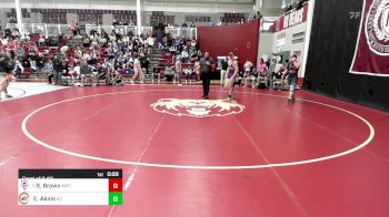 190 lbs Consi Of 8 #2 - Stelle Brown, Mt. Pisgah Christian vs Eli Akins, Athens Christian