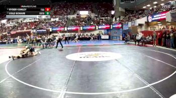 AA - 126 lbs Cons. Round 2 - Cole Schaub, Billings Skyview vs Ryder Conley, Flathead (Kalispell)