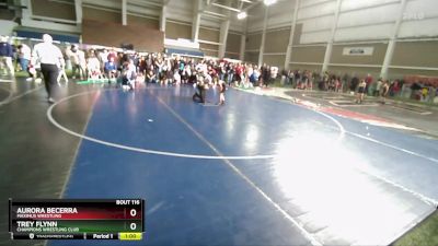 52 lbs Cons. Round 4 - Trey Flynn, Champions Wrestling Club vs Aurora Becerra, Maximus Wrestling